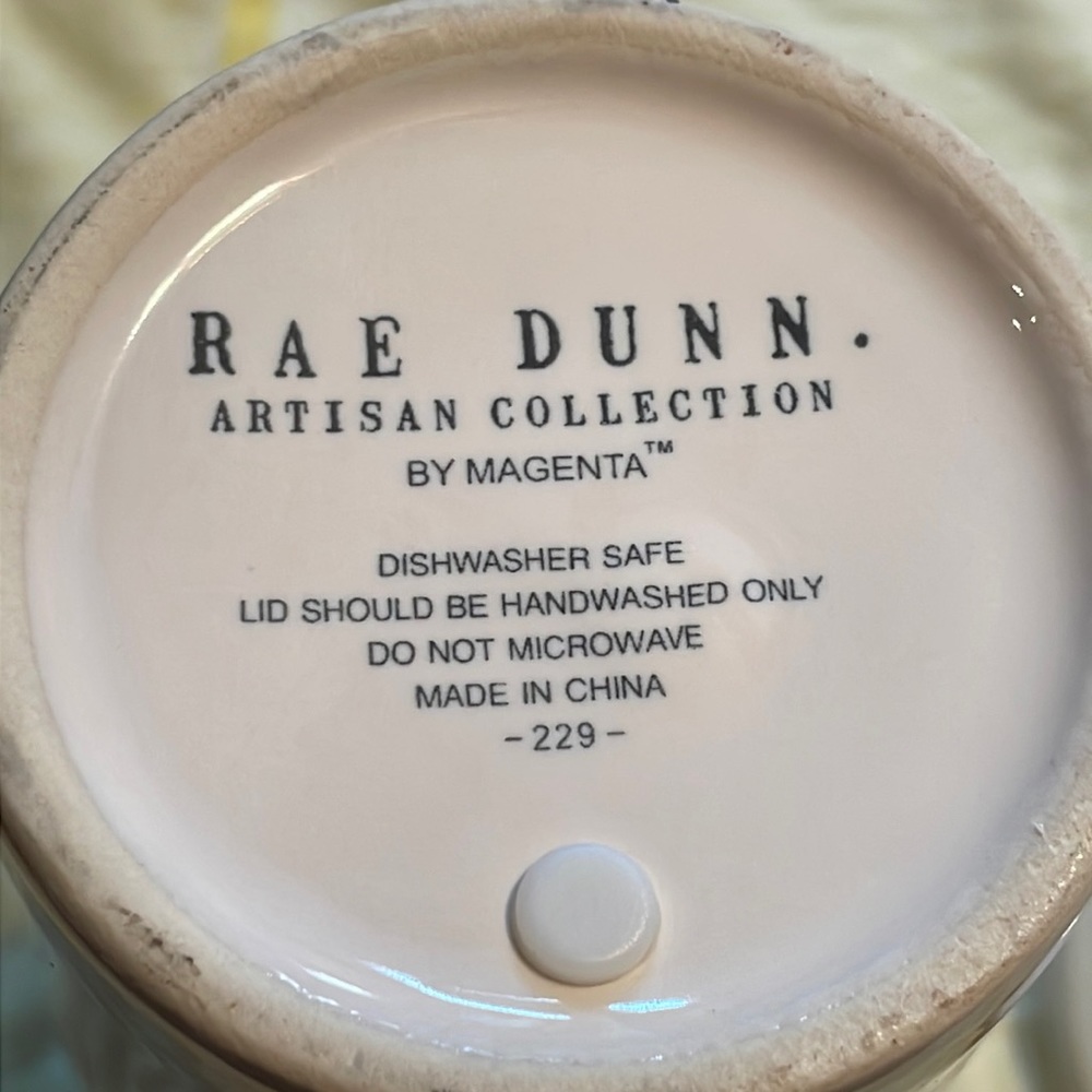 Rae Dunn Happy Ceramic Travel Tumbler with Lid - Picture 6 of 6